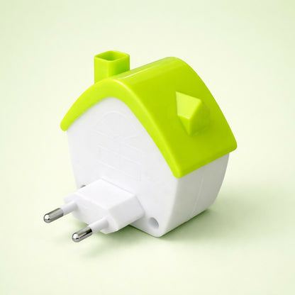 Plug-In LED Night Lamp for Kids Room | Cute House Shape Night Light