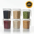 Clear Storage Containers with Handle – Pack of 6 for Kitchen Organization