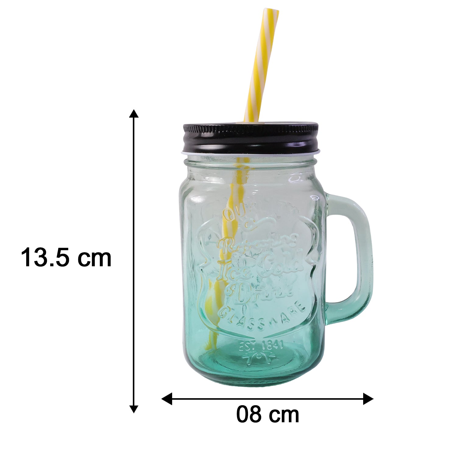 Dimensions and size of Mason Jar Drinking Cup