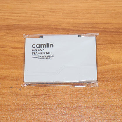 Camlin Deluxe Small Violet Stamp Pad – Long Lasting Ink Pad for Clear Impressions