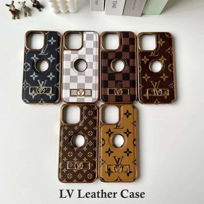 Aesthetic Leather Design Hard Case For Iphone
