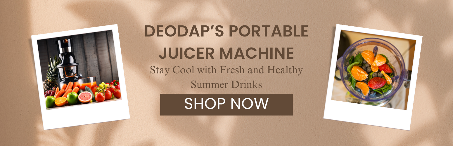 Deodap’s Portable Juicer Machine: Stay Cool with Fresh and Healthy Summer Drinks