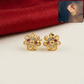 Elegant Flower Stud Earrings – Floral & Sparkling Design for Special Occasions