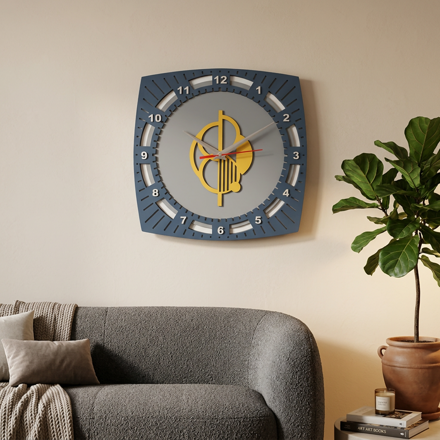 Rounded Square Clock 1