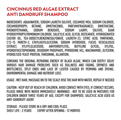 Black algae extract ingredients for hair care in shampoo