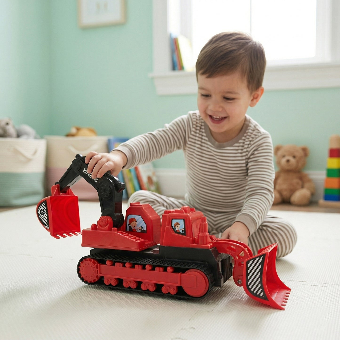 toy construction excavator truck