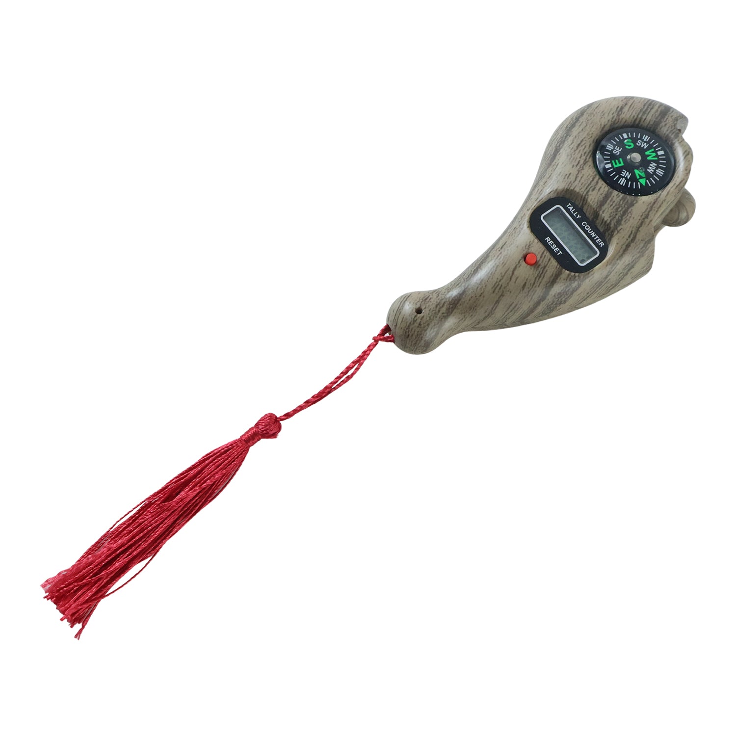 Wooden Digital Tasbih Counter Handheld LCD Mantra Jaap Counter with Compass (1 Pc)