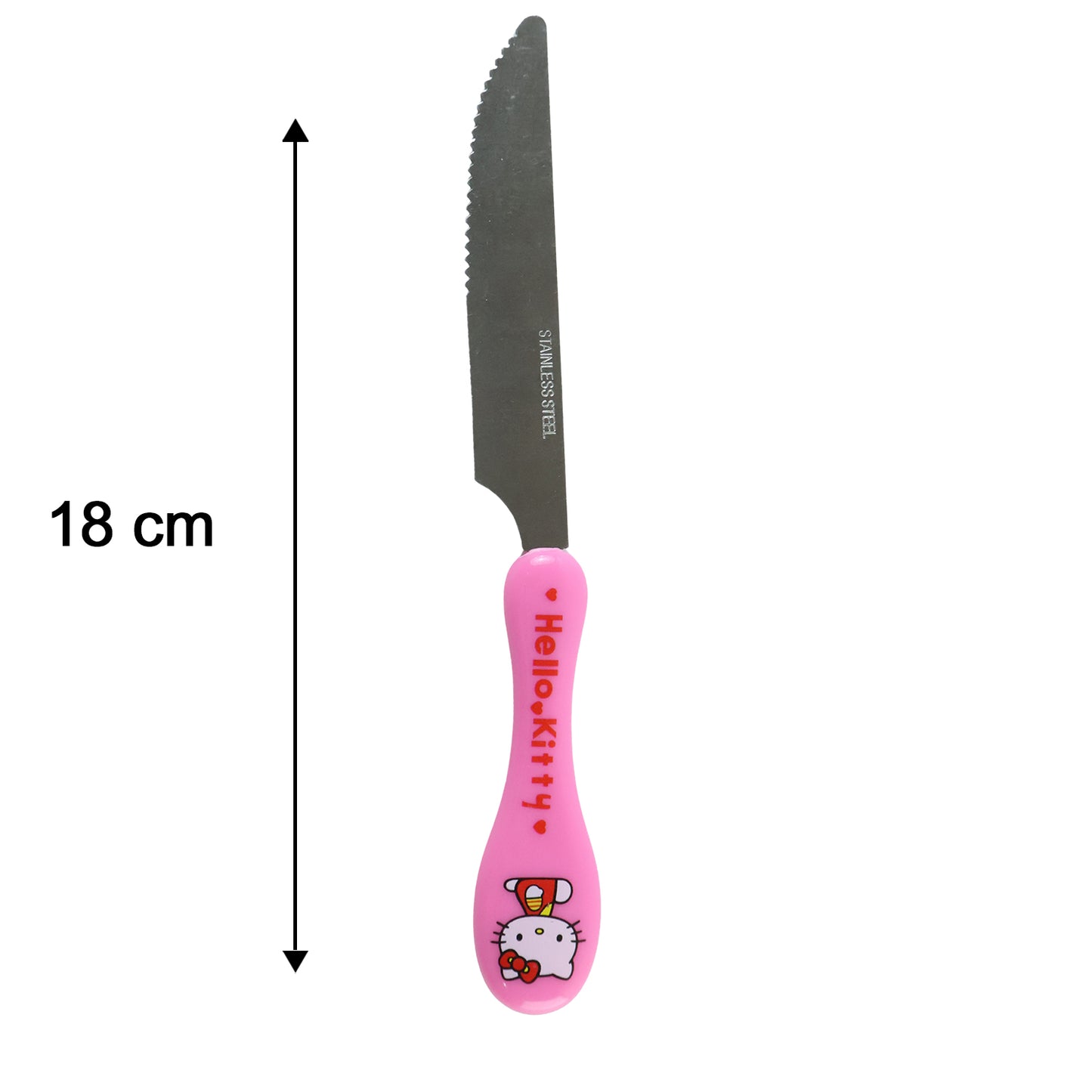 3 In 1 Kids Cutlery Set with Case Spoon Fork Knife for Children (1 Set)
