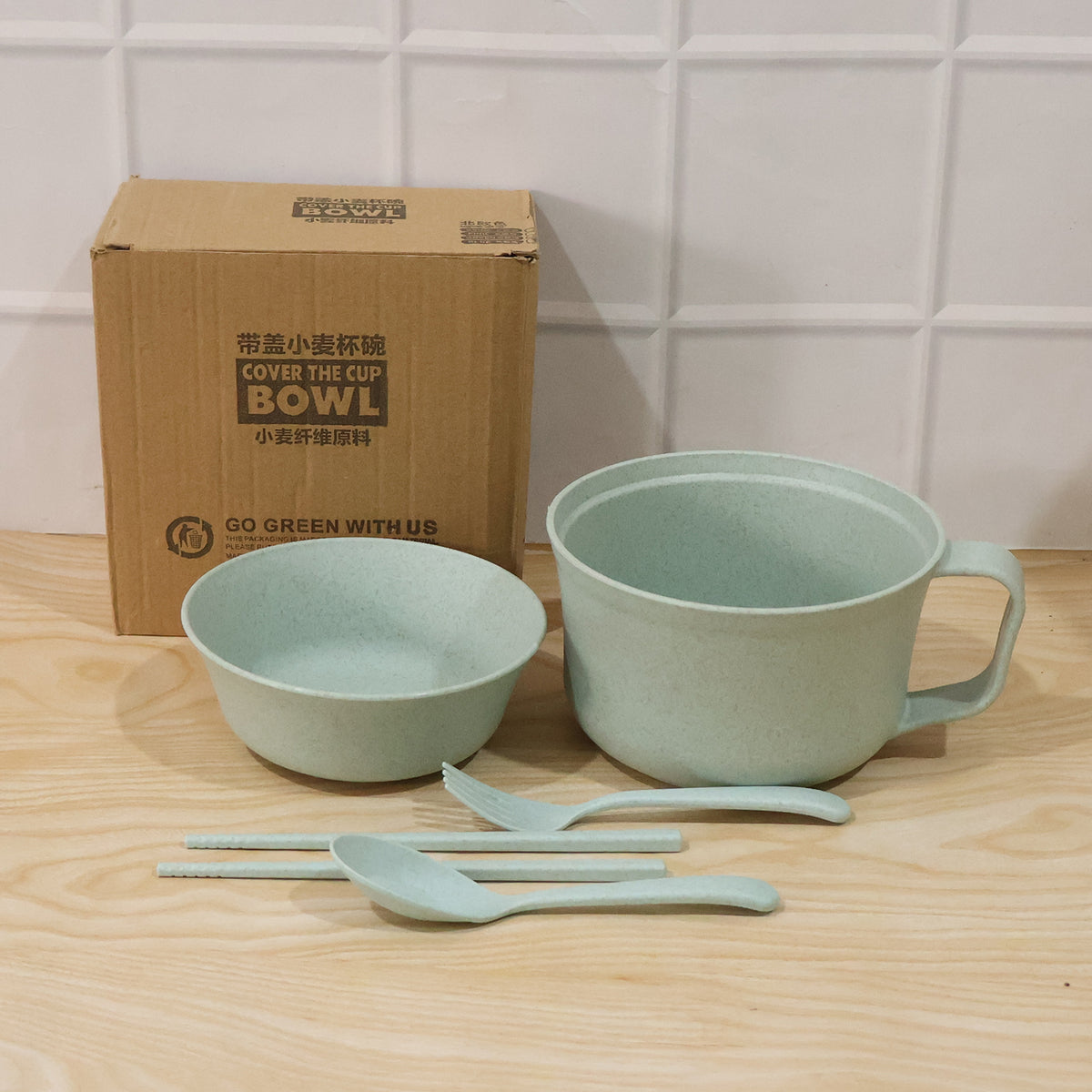 Wheat Straw Dinnerware Set – Eco-Friendly & Durable Kitchen Essentials