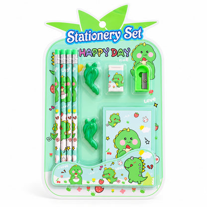 School Stationery Kit for Kids with Pencils, Eraser, Sharpener, Diary (9 Pc Set)