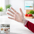 Disposable plastic hand gloves – lightweight food-safe cover