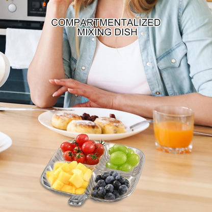 Plastic Kitchen Trays for Serving (4 Compartment / 1 Pc)