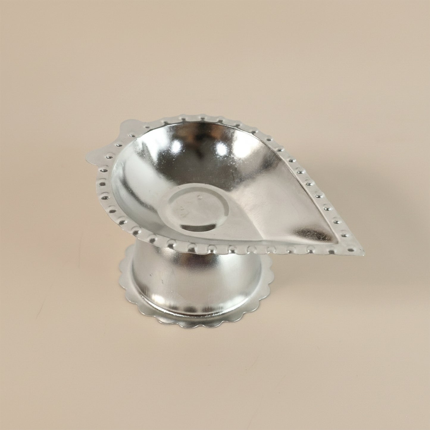 Stainless Steel Diamond Design Agarbatti & Diya Stand (1 Pc)