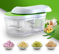 Double Blade Vegetable Chopper – Efficient 4 Stainless Steel Blades