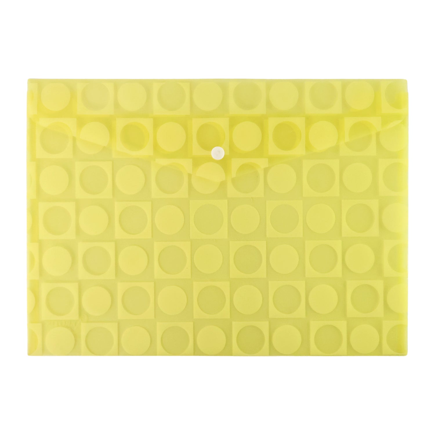 Mix Design A4 Plastic Document Folder – Patterned Button Closure File for Office & School Use (1 Pc)