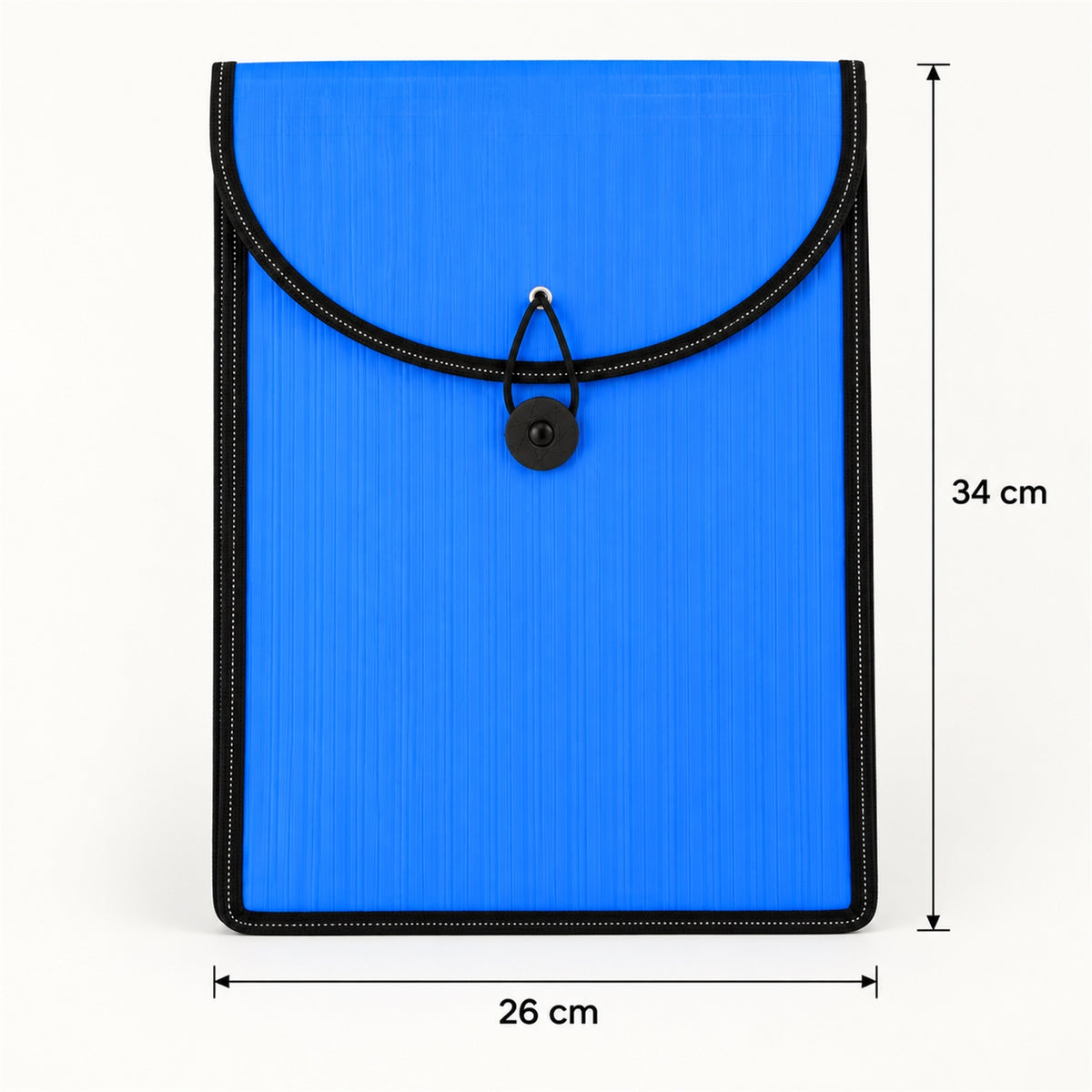 Plastic Expanding File Folder with Elastic Closure for Documents (34 x 26 Cm)