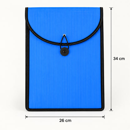Plastic Expanding File Folder with Elastic Closure for Documents (34 x 26 Cm)
