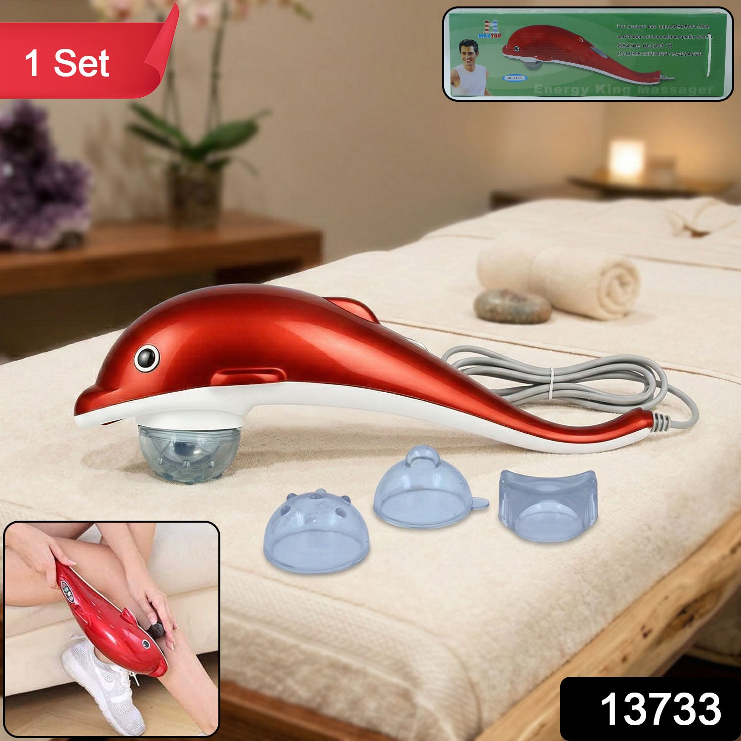 Electric Dolphin Handheld Massager (1 Pc)