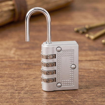 4 Digit Combination Padlock Resettable Number Lock for Luggage and Locker (1 Pc)