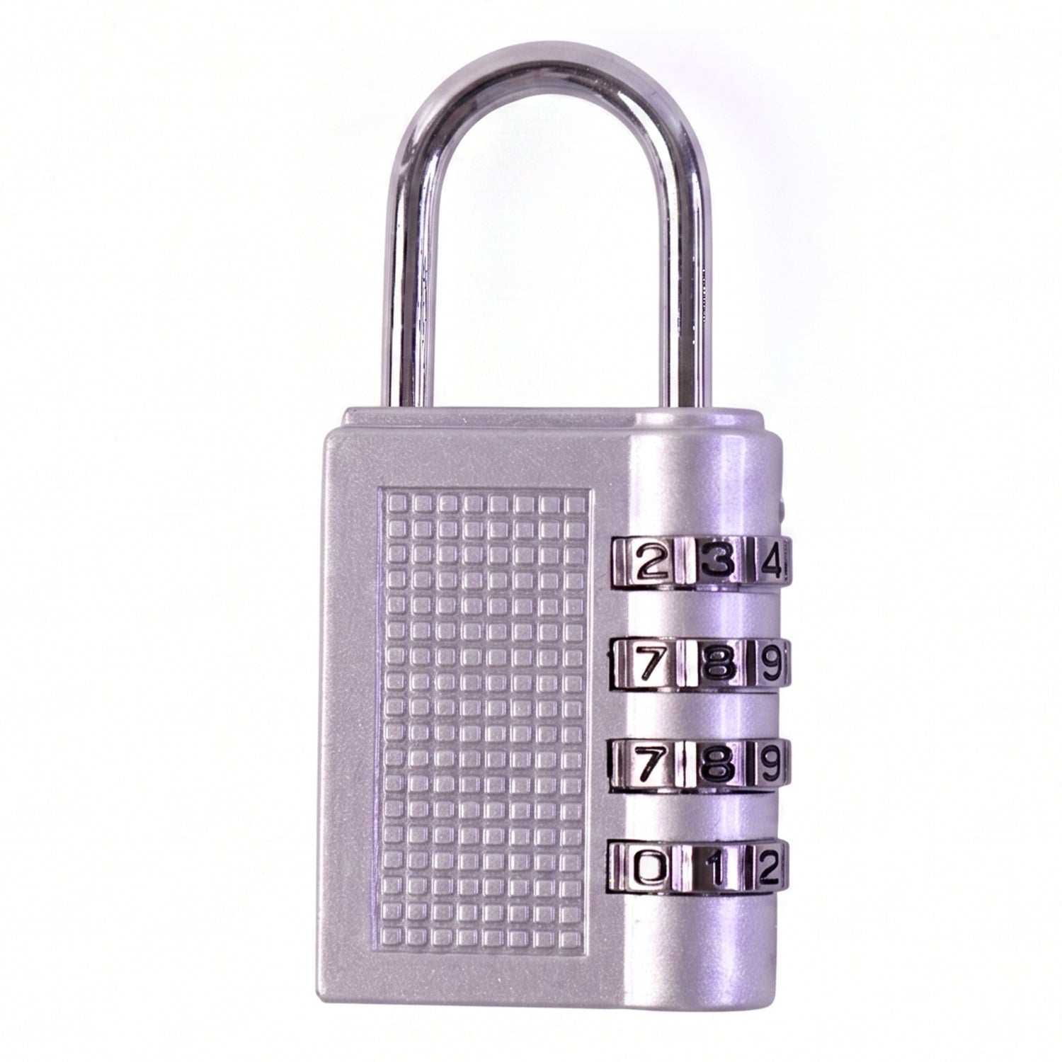 4 Digit Combination Padlock Resettable Number Lock for Luggage and Locker (1 Pc)