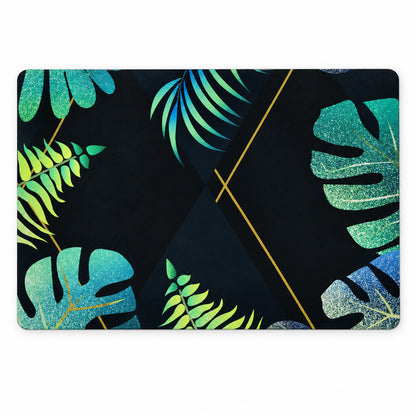 Decorative Tropical Leaf Print Floor Mat for Indoor Doorways (1 Pc, 59.5x40 Cm)