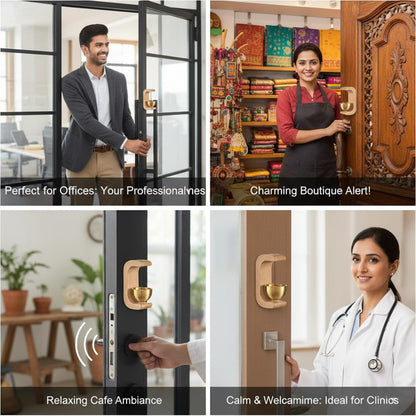 Zen Bell for Meditation with Wooden Stand (1 Pc)