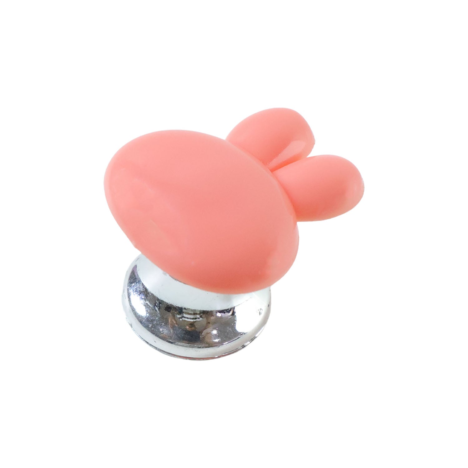 Cabinet pull knob shaped like bunny ears