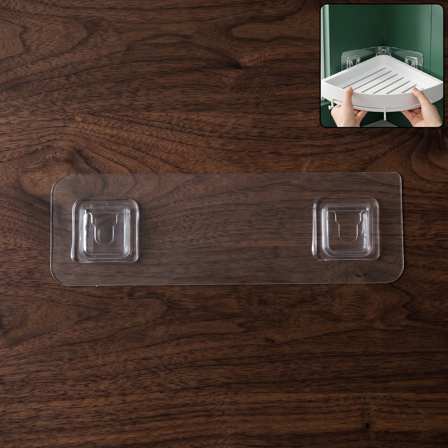 Adhesive plastic wall hook