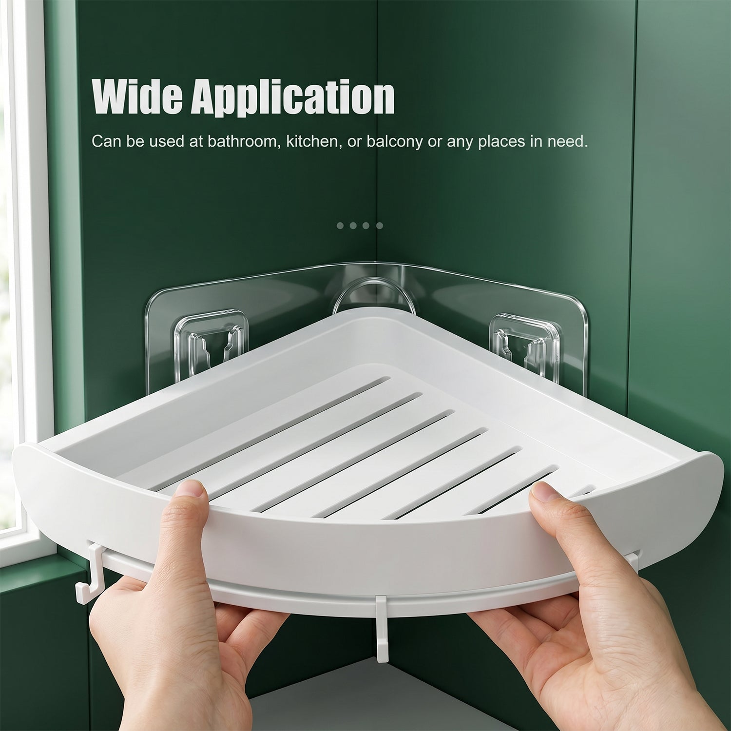 Double sided adhesive hook