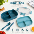 Leakproof Lunch Box – 3 Compartments with Secure Locking System