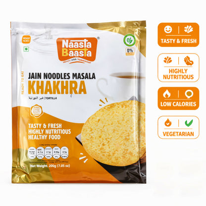 Naasta Baasta Jain Noodles Masala Khakhra - Crispy Ready to Eat Snack (200 Gm)