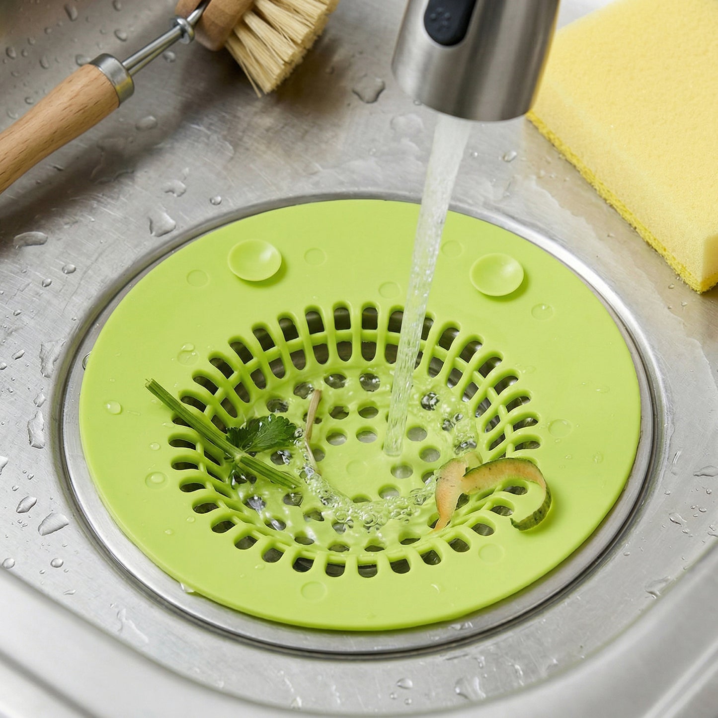 Silicone Sink Drain Strainer (1 Pc)