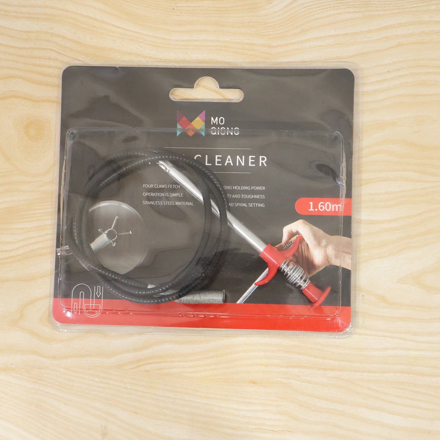 Premium Spring Drain Dredging Tool 63 Inch Sink Cleaner Claw Grabber (1 Pc)