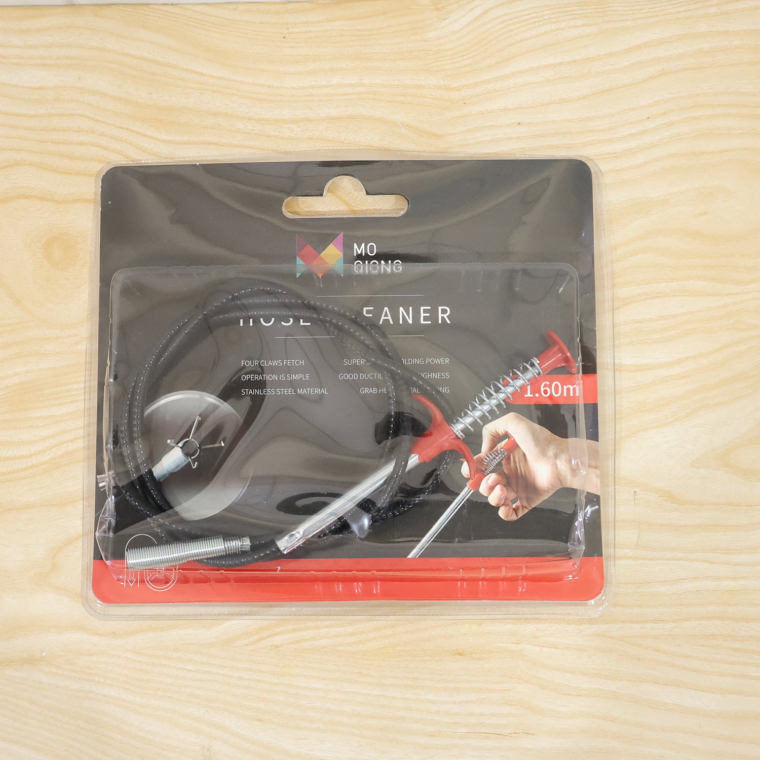 Premium Spring Drain Dredging Tool 61 Inch Sink Cleaner Claw Grabber (1 Pc)