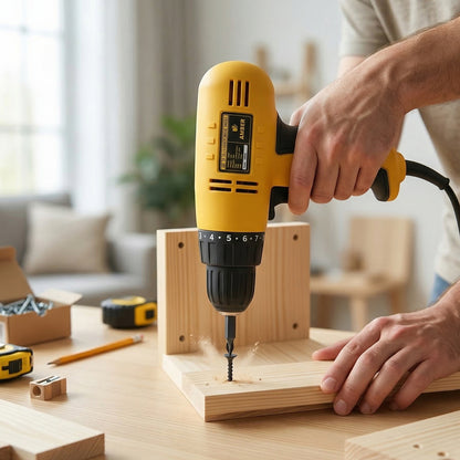 Electric drill machine for woodwork