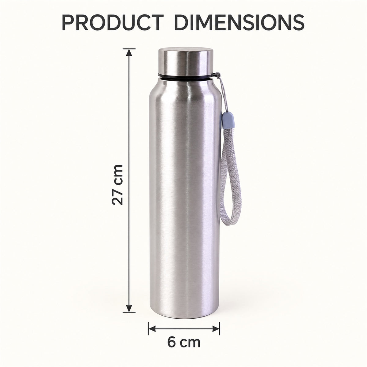 Stainless Steel Water Bottle 1000ml – Vacuum Insulated | DeoDap