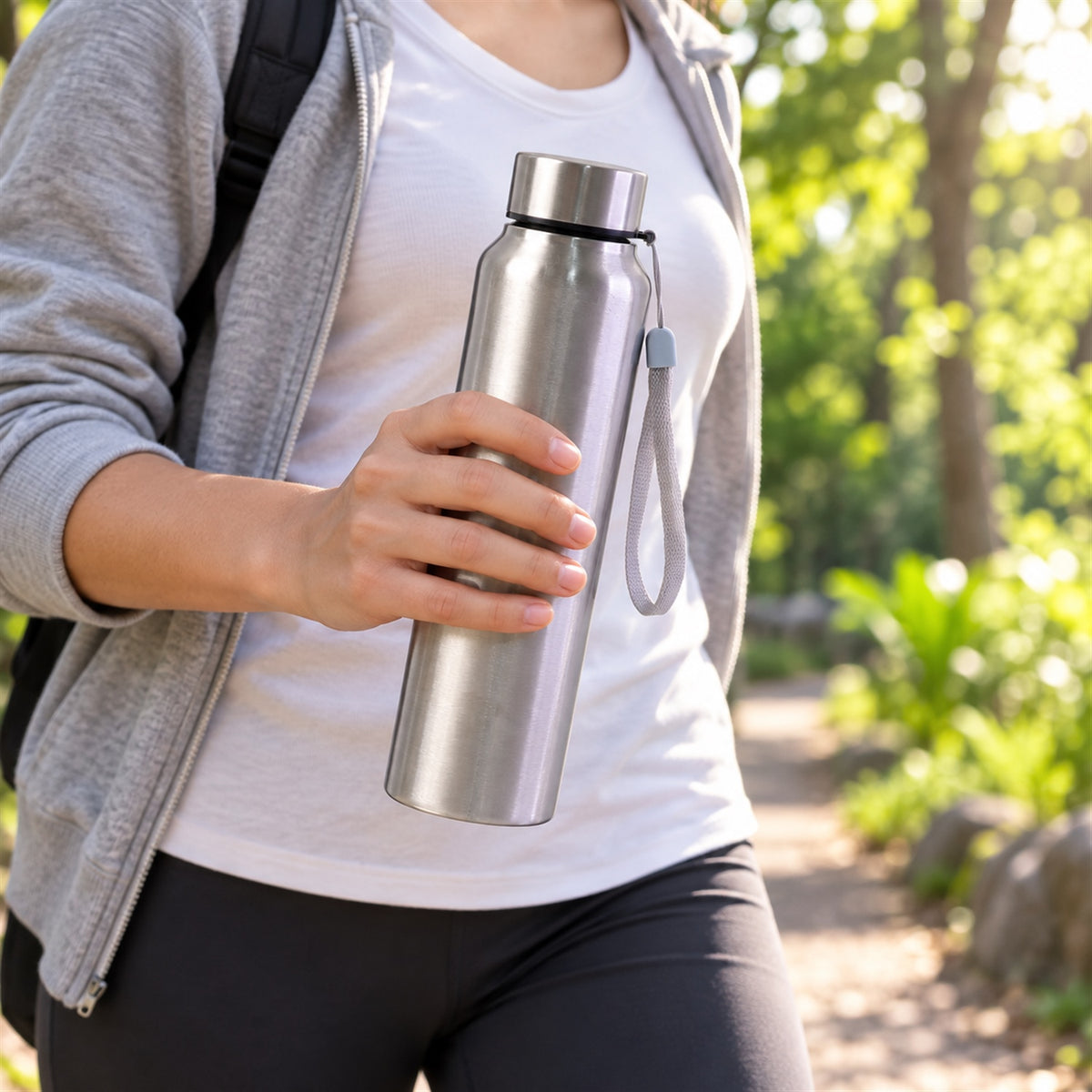 Stainless Steel Water Bottle 1000ml – Vacuum Insulated | DeoDap