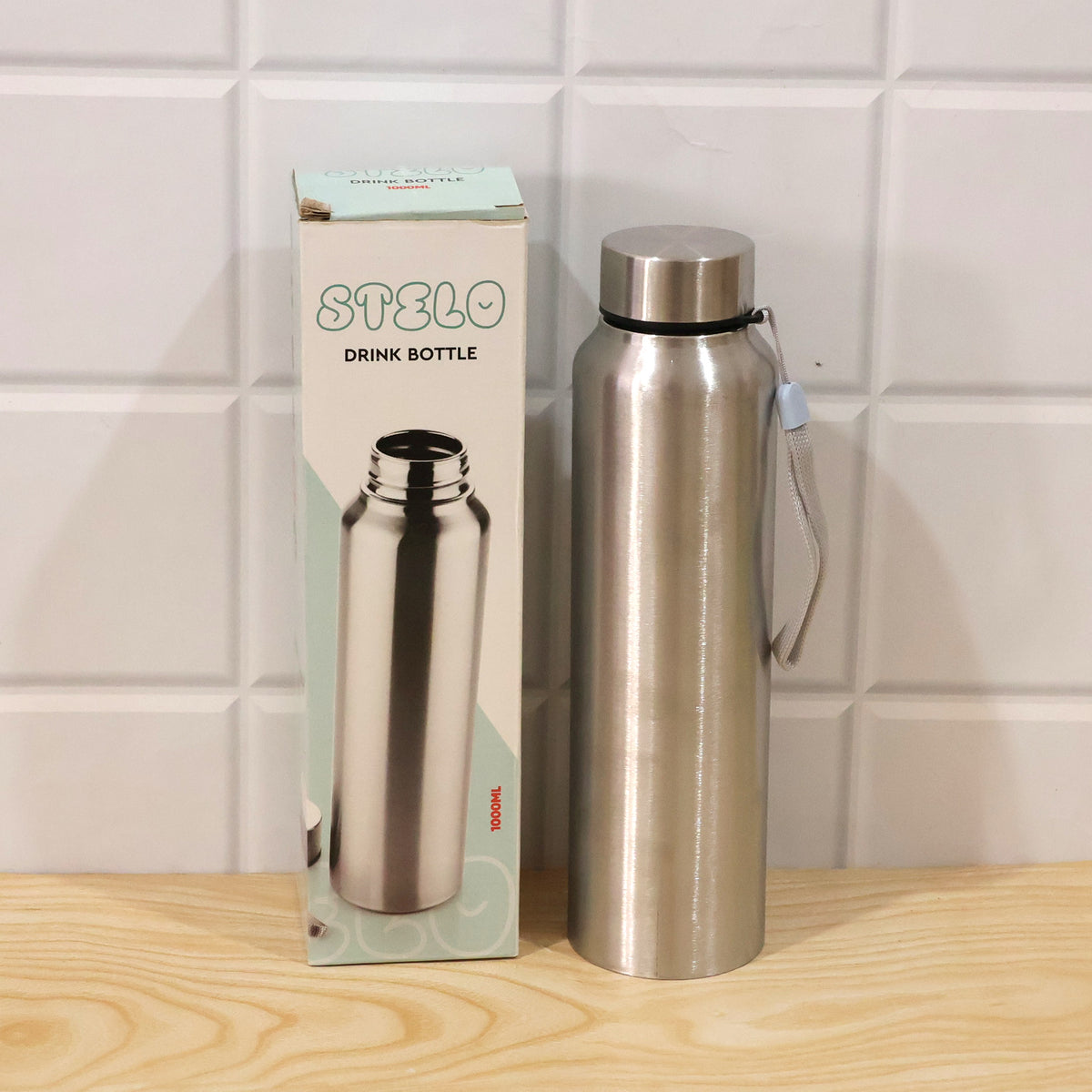Stainless Steel Water Bottle 1000ml – Vacuum Insulated | DeoDap