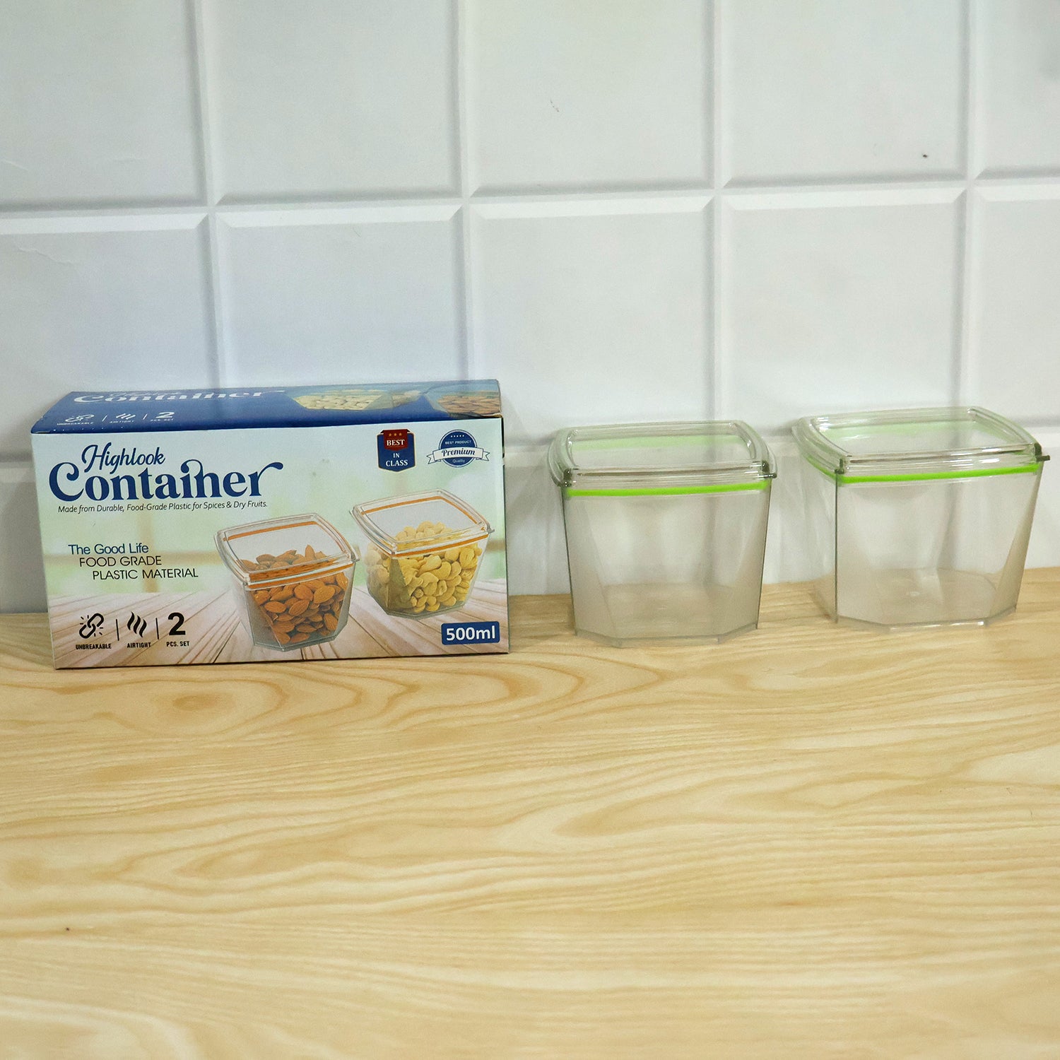 500ml Leak-Proof Food Storage Container Set, Durable & Airtight