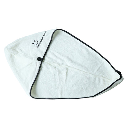 Hair drying wrap towel