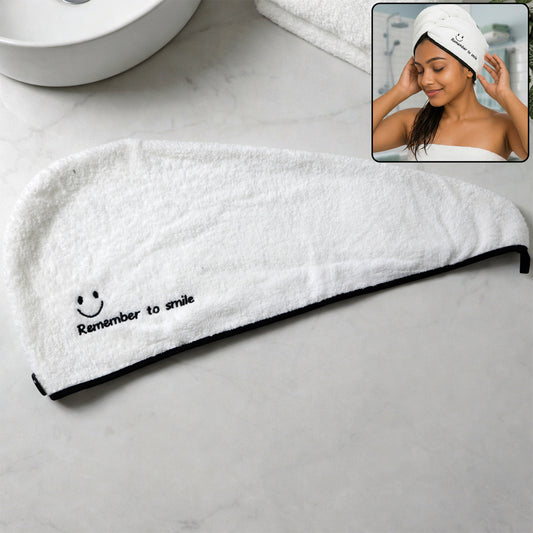 Soft microfiber hair drying towel