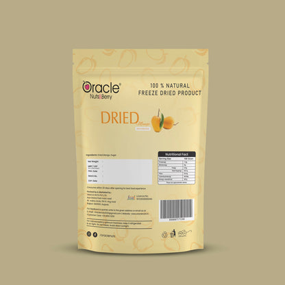 Oracle Dried Mango Dehydrated Fruit Snack 250gm Made from Naturally Ripened Mango