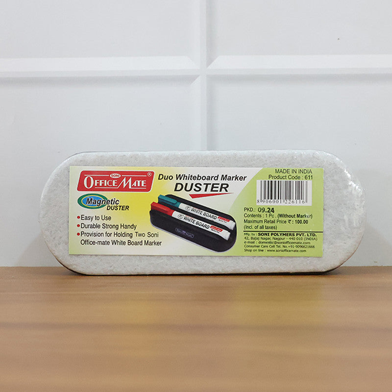 Soni Officamate Whiteboard Duster – Magnetic, Lightweight & Easy Grip