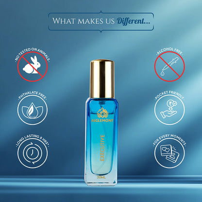 Aiglemont Executive Alcohol-Free Long Lasting Perfume Spray for Men & Women 20ml