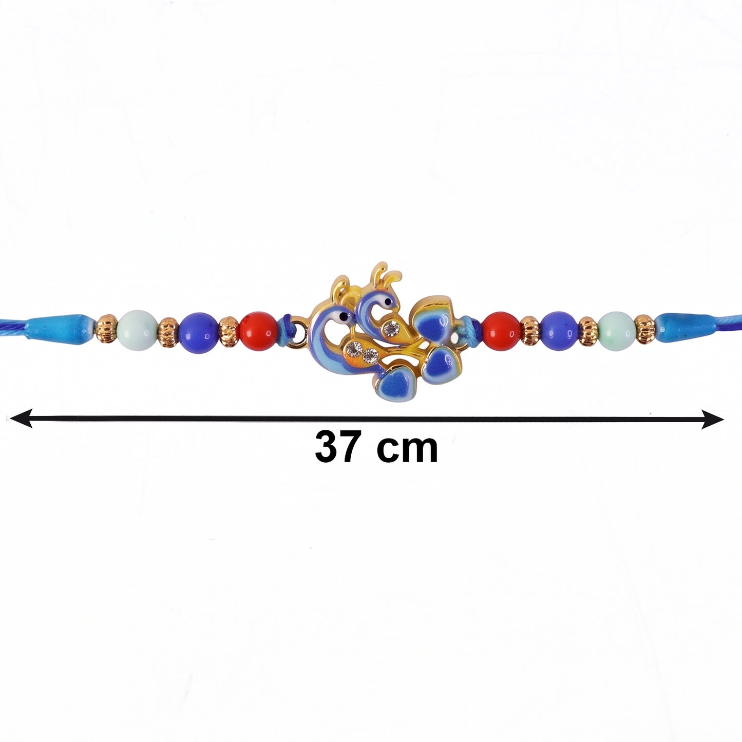 Festive Raksha Bandhan Twin Peacock Rakhi with elegant design