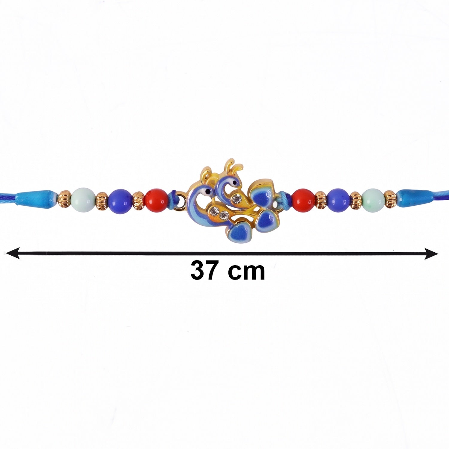 Festive Raksha Bandhan Twin Peacock Rakhi with elegant design