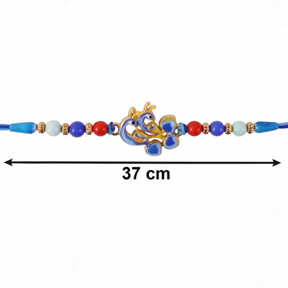 Rakhi – Elegant twin peacock designer festival ornament