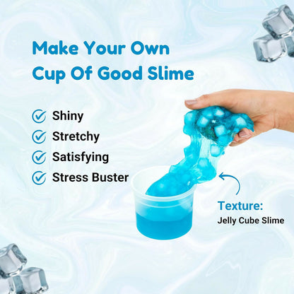 Icepop Jelly Cube Slime Making Kit for Kids – DIY Tubbie Slime Kit with Activator