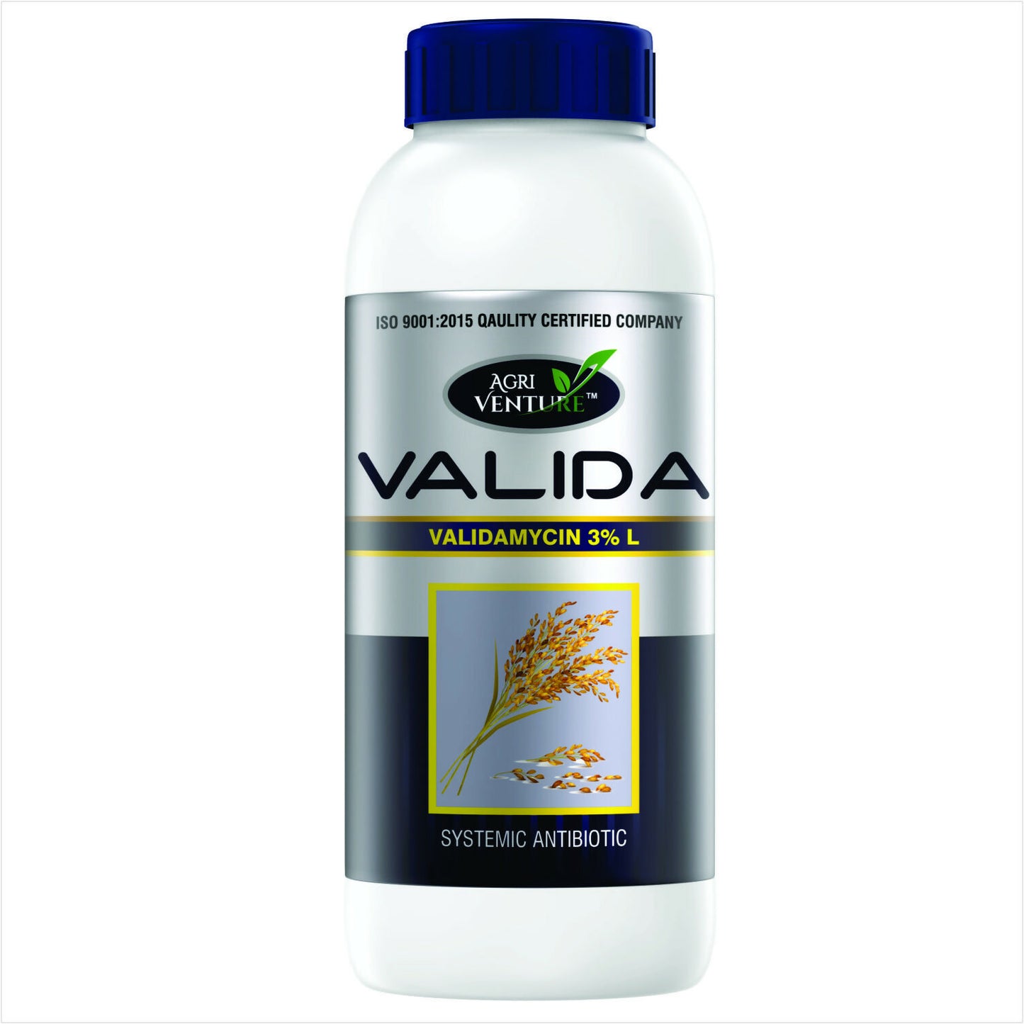 AgriVenture VALIDA ( Validamycin 3% SL ) Fungicide, Control the Sheath Blight Disease of Rice Very Effectively (1 Ltr)