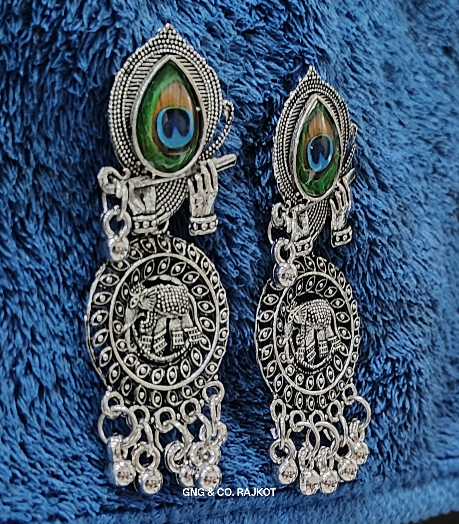 Silver Jhumka Earrings